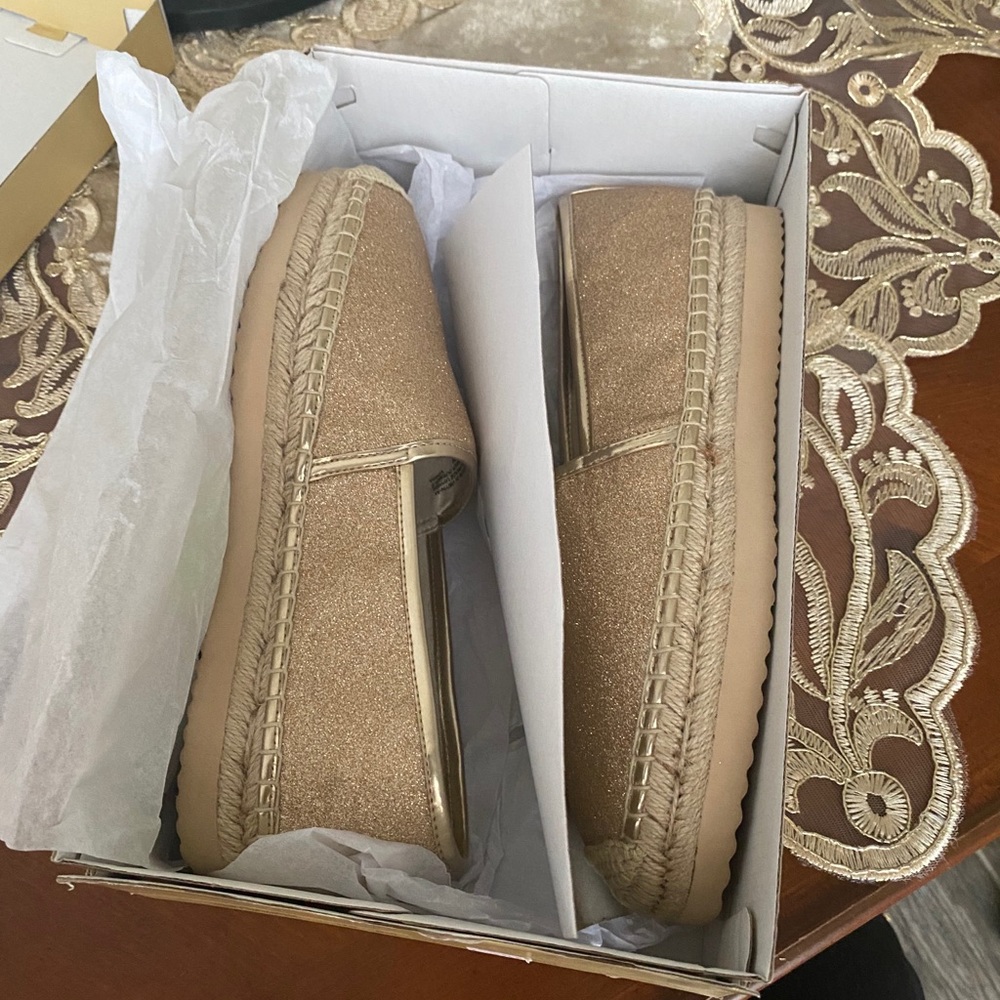 MICHAEL KORS ESPADRILLE PIXIE FINE GLITTER